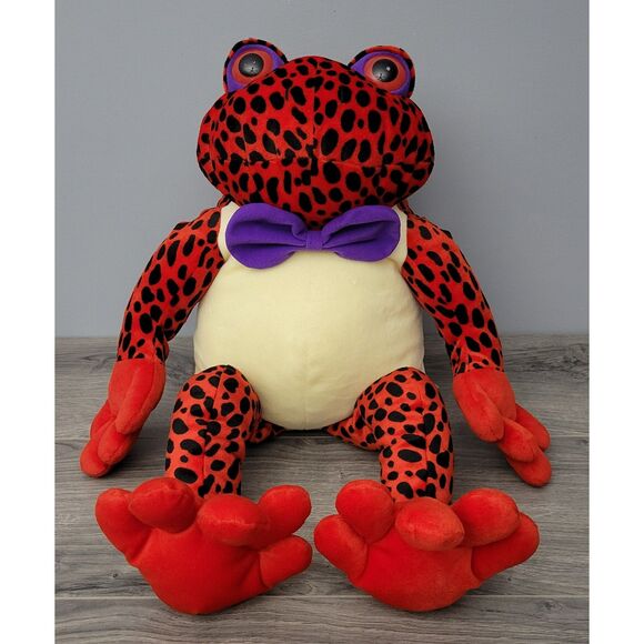 VTG 1998 The 24K Co Frog Culture Special Effects Red Dart Poison Tree Frog Plush - Picture 2 of 12